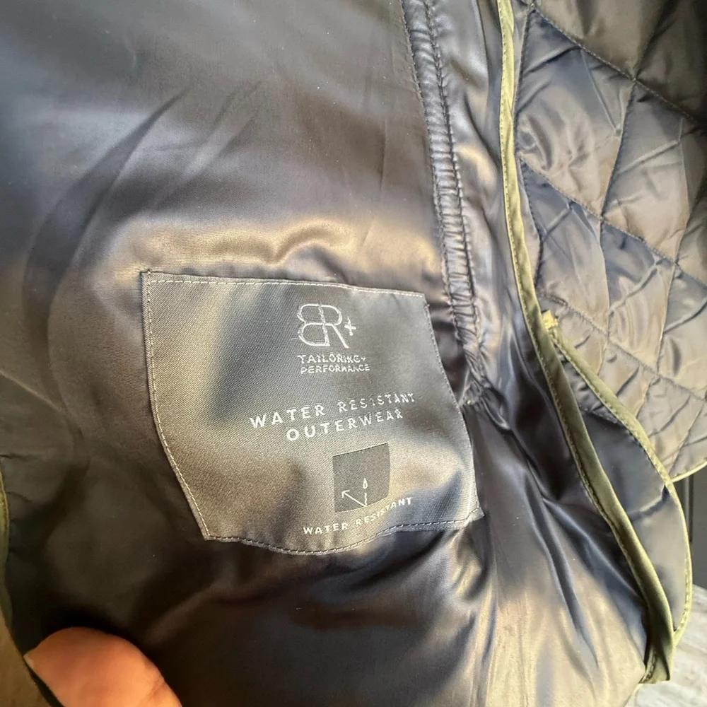 Banana Republic Green Quilted Mens Vest Size Medium